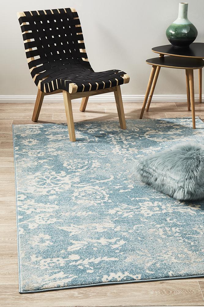 Evoke Skyline Blue Transitional Rug