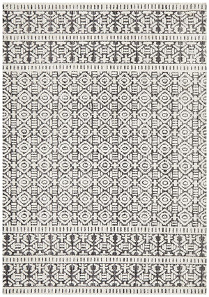 Levi Adonis Ivory Black Rug