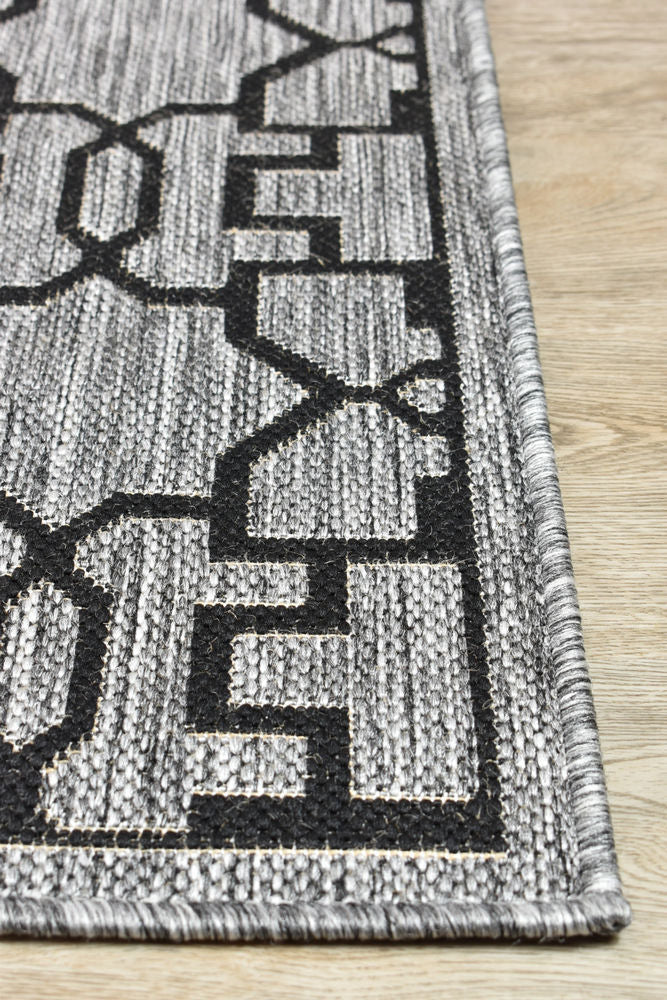 Pacific Grey Black Rug 208-DM9E