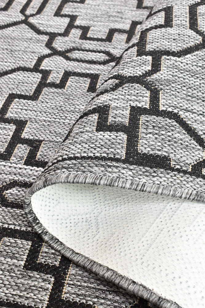 Pacific Grey Black Rug 208-DM9E