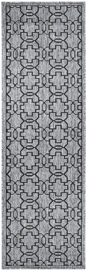 Pacific Runner Grey Black Rug 208-DM9E