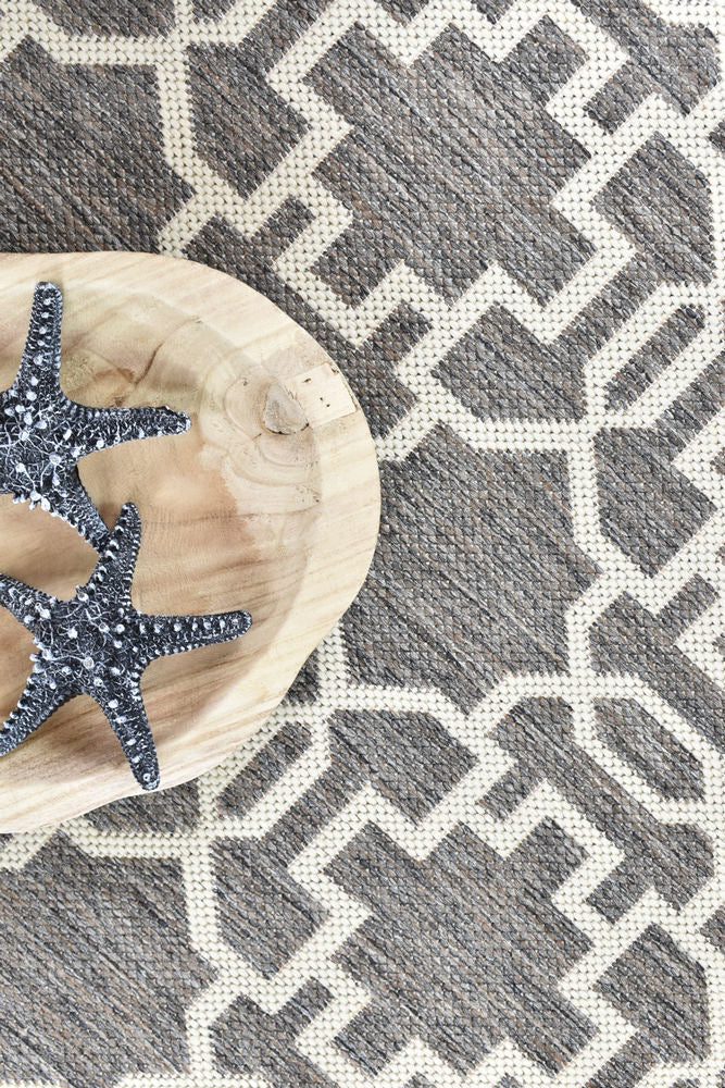 Pacific Brown Cream Rug 208-W71E
