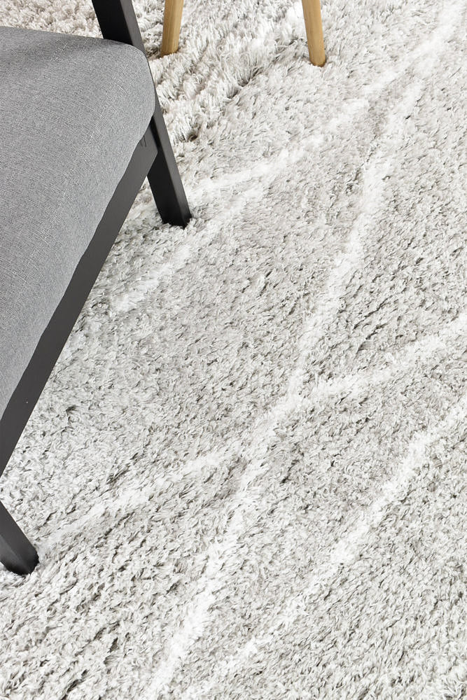 Cobi Shaggy Light Grey Rug 8741A
