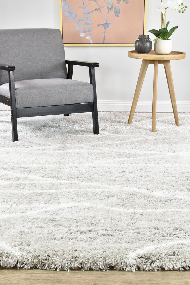 Cobi Shaggy Light Grey Rug 8741A