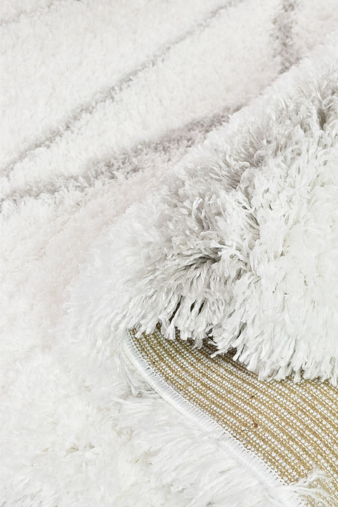 Cobi Shaggy White Rug 8741A