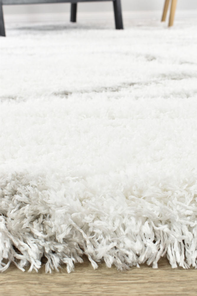 Cobi Shaggy White Rug 8741A
