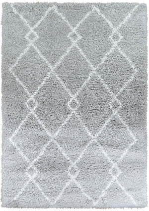 Cobi Shaggy Light Grey Rug 8744A