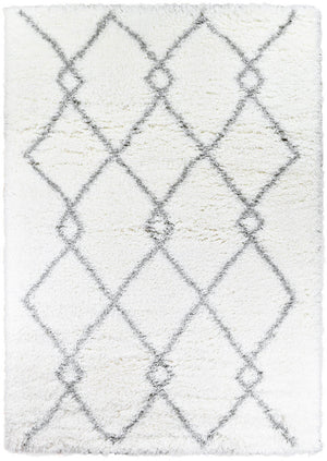 Cobi Shaggy White Rug 8744A