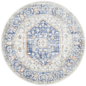 Mayfair Lorissa Blue Round Rug