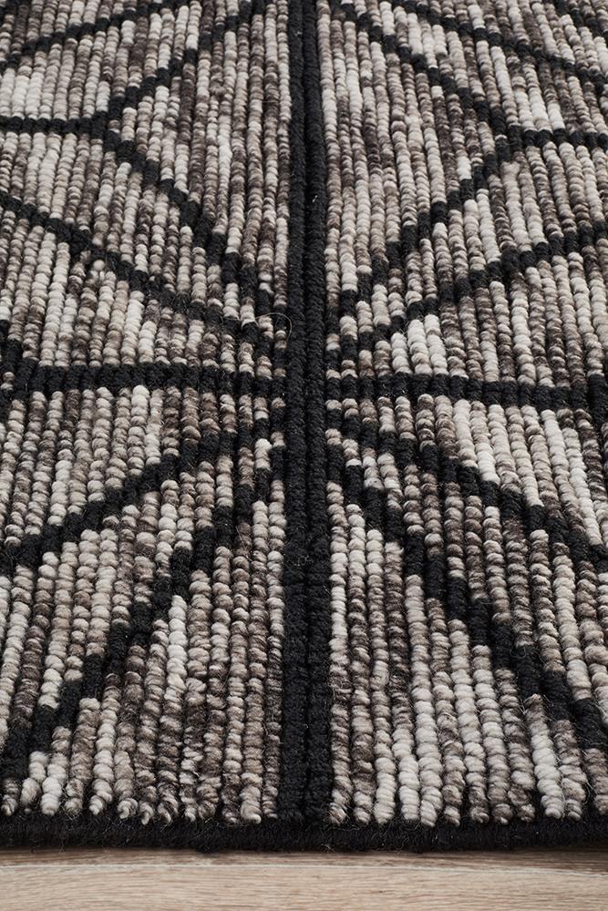 Miller Rhythm Motif Charcoal Rug