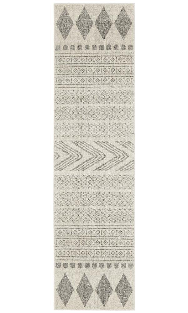 Mirage Adani Modern Tribal Design Grey Runner Rug