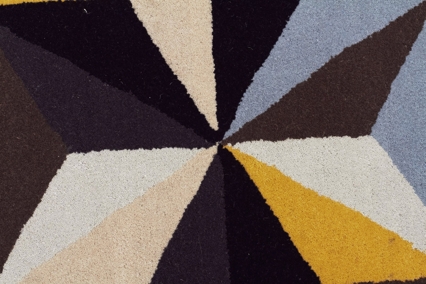 Matrix Pure Wool Blue Runner Rug