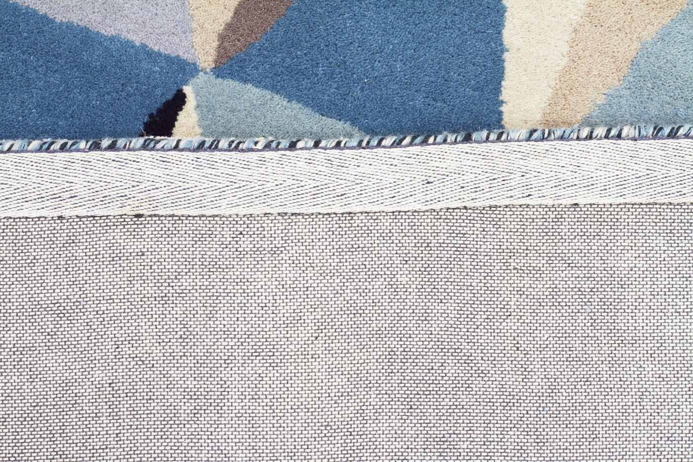 Matrix Pure Wool Turquoise Runner Rug