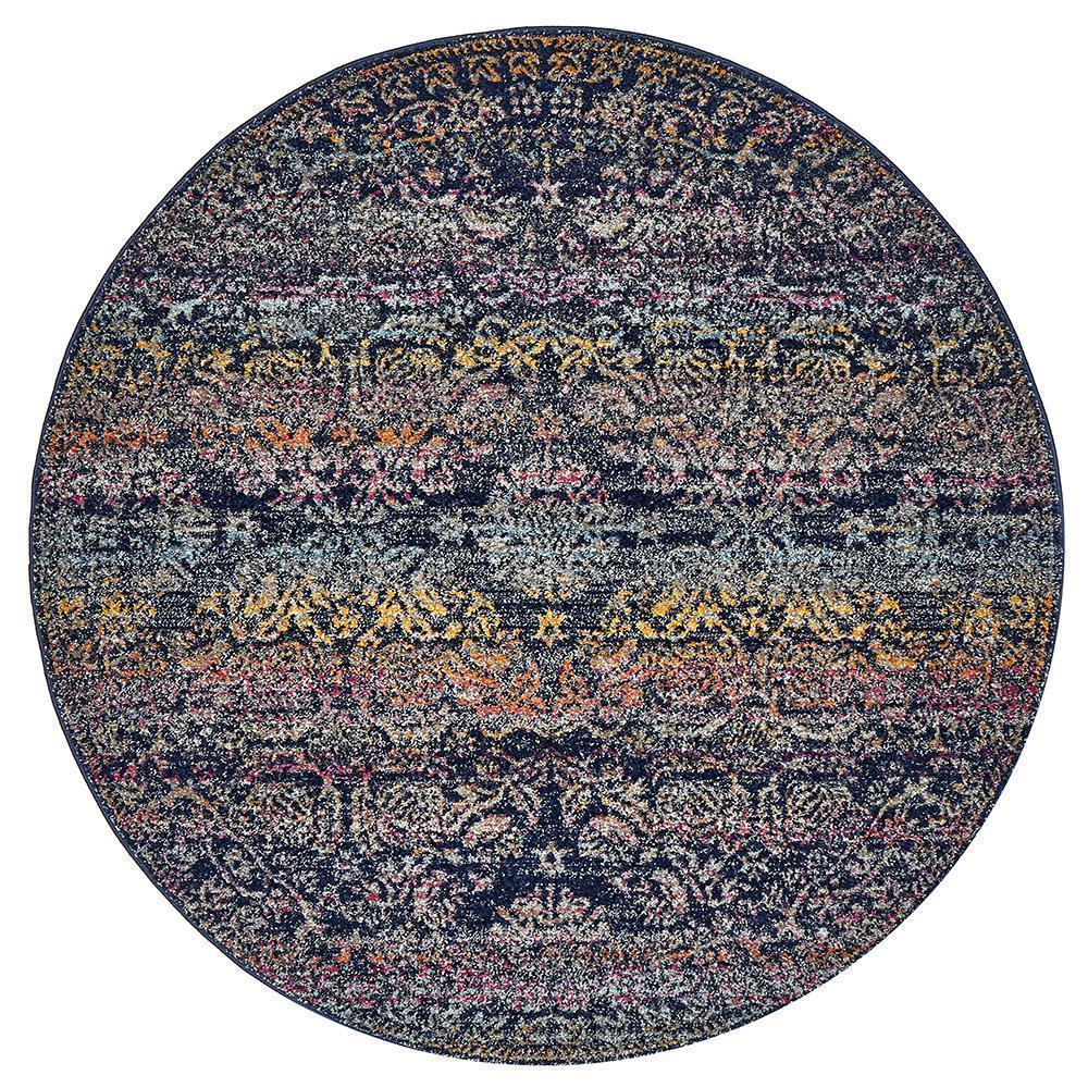 Museum Nelly Multi Coloured Round Rug