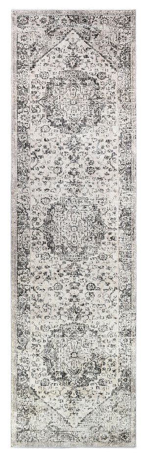 Medina Grey Runner Rug 0321B