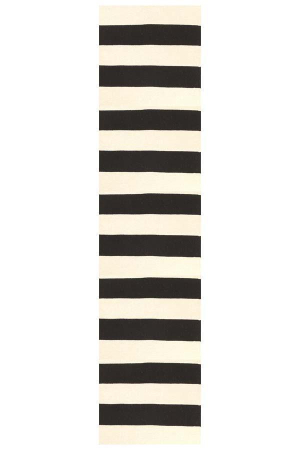 Nomad Pure Wool Flatweave 16 Black Rug