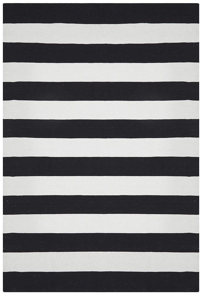 Nomad Pure Wool Flatweave 16 Black Rug