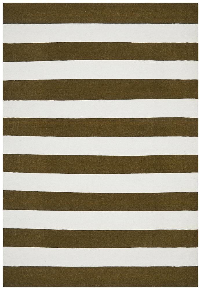 Nomad Pure Wool Flatweave 16 Olive Rug