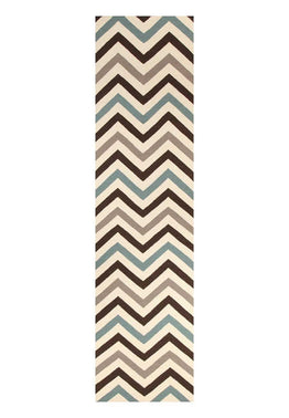 Nomad Pure Wool Flatweave 18 Blue Runner
