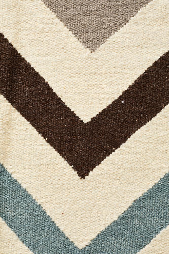 Nomad Pure Wool Flatweave 18 Blue Rug