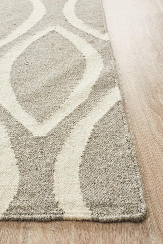 Nomad Pure Wool Flatweave 20 Grey Runner
