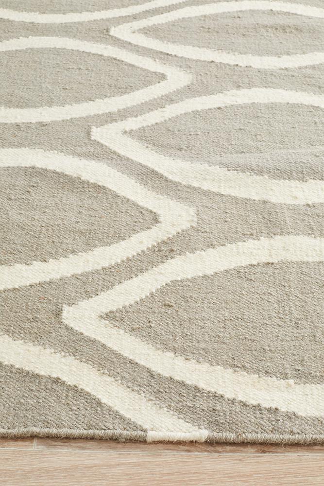 Nomad Pure Wool Flatweave 20 Grey Runner
