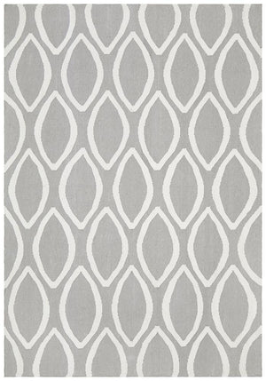 Nomad Pure Wool Flatweave 20 Grey Rug