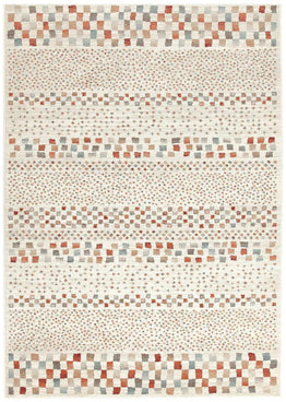 Oxford Mayfair Squares Bone Rug