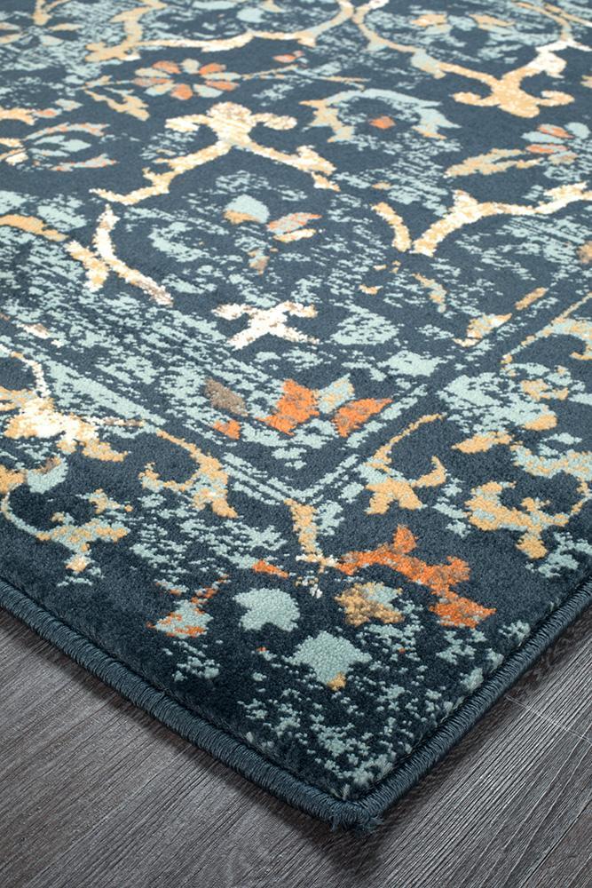 Oxford Mayfair Stem Navy Rug