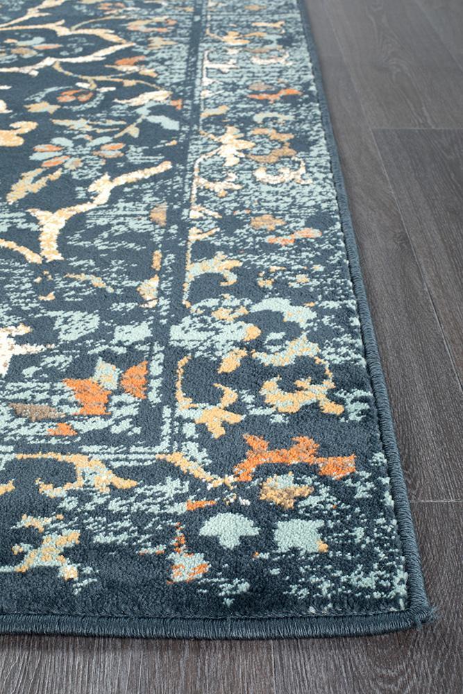 Oxford Mayfair Stem Navy Rug
