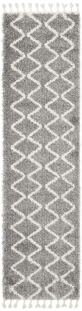 Saffron 11 Silver Runner Rug