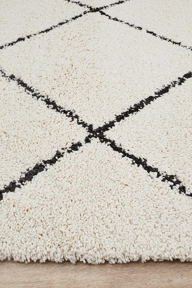 Saffron 22 White Rug