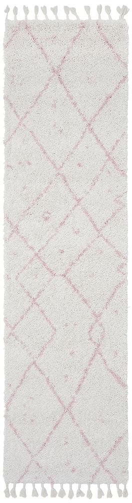 Saffron 44 Pink Runner Rug