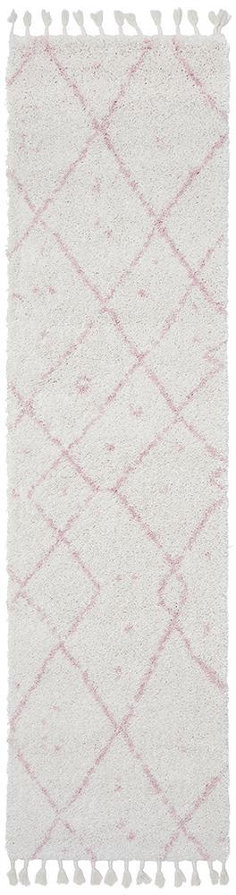 Saffron 44 Pink Runner Rug