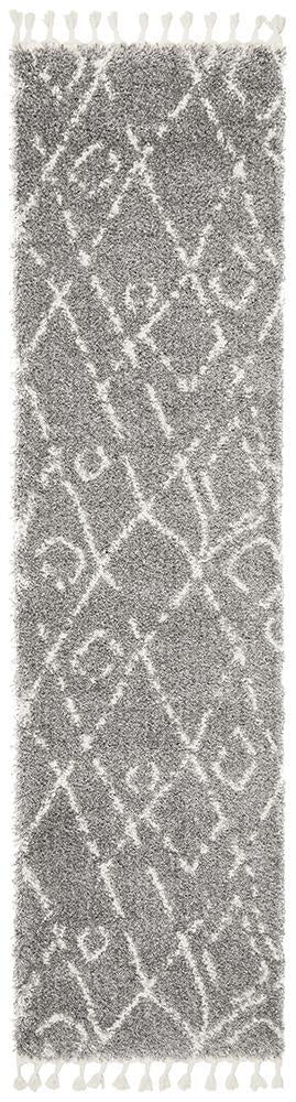 Saffron 55 Silver Runner Rug