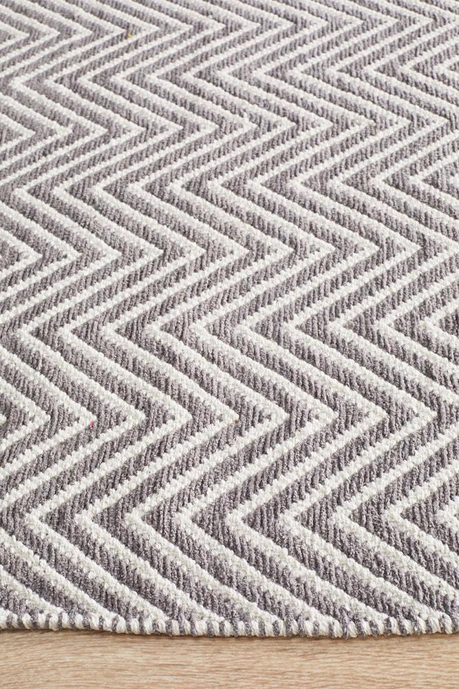Spirit Chevron Grey Rug