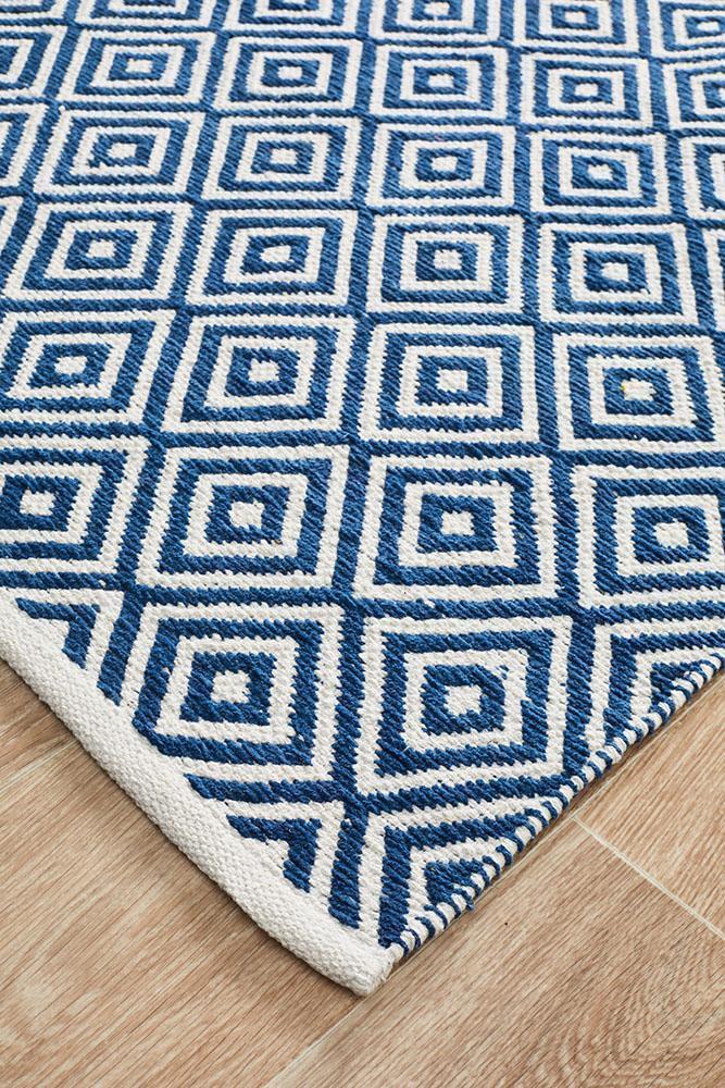 Spirit Diamond Navy Rug