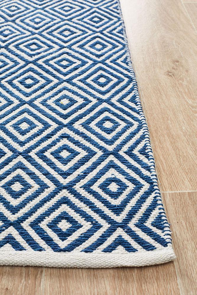 Spirit Diamond Navy Rug