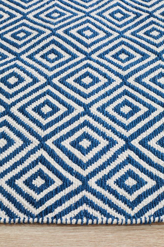 Spirit Diamond Navy Rug
