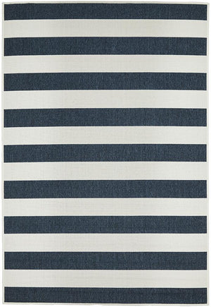 Seaside 4444 Navy White Rug