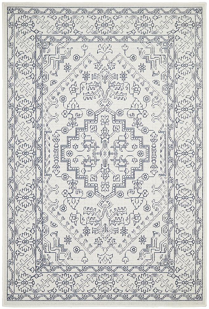Seaside 5555 White Rug