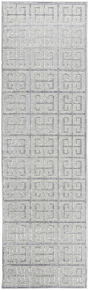 York Brenda Silver Runner Rug