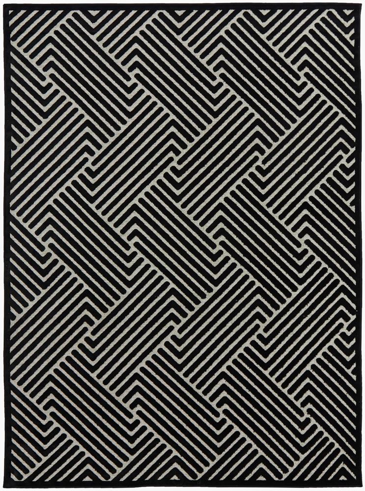 York Cindy Black & Gold Rug