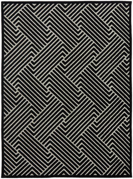 York Cindy Black & Gold Rug