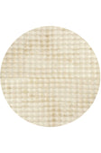 Bubble Natural Round - Machine Washable Rug