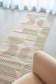 Lotus Leo Beige Runner Rug