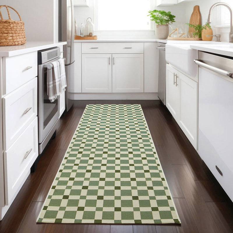 Vista Tito Green Runner Rug – Cool Rugs