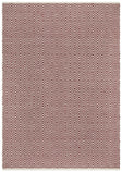 Abode Diamond Design Red Rug