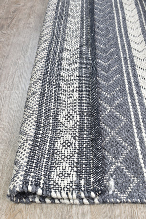 Alicia Charcoal Wool Rug
