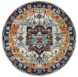 Babylon 201 Rust Round Rug